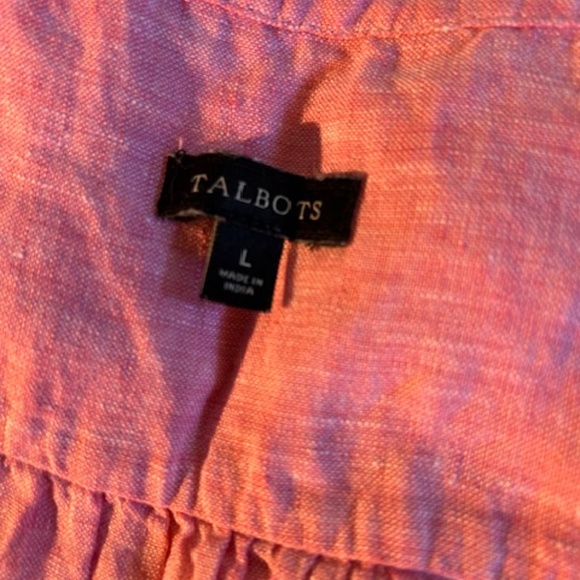 Weatherproof Vintage Pink Stripe Tunic sleeveless top  (XL) - Picture 3 of 4